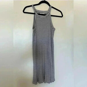 Madewell District Dress in Navy & White Stripe Size Small